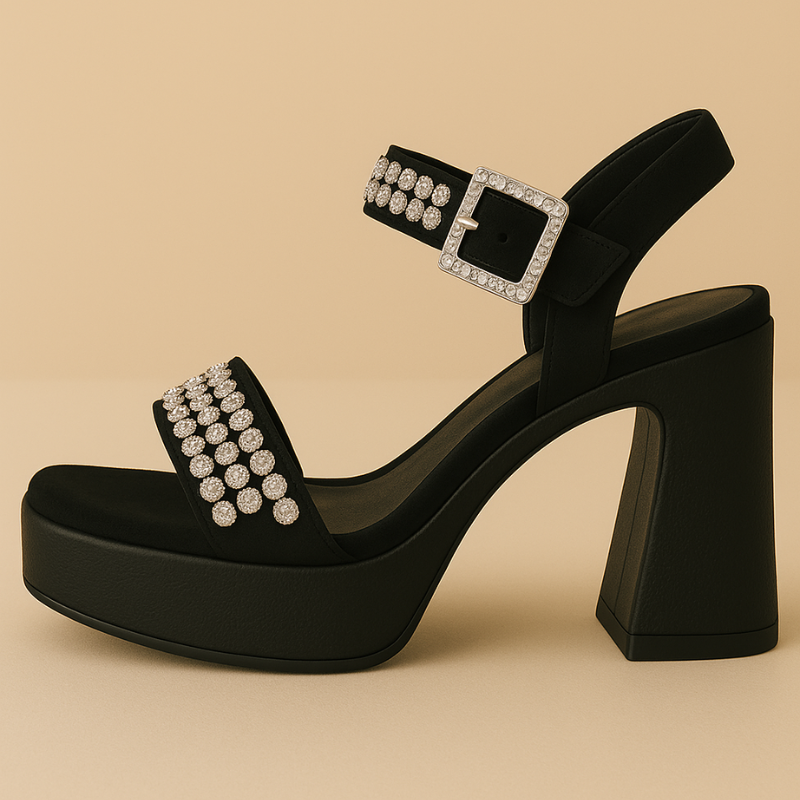 Sandali eleganti con soletta ortopedica integrata. Altezza tacco 12cm - Daime